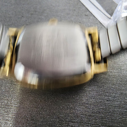 Seiko Watch Women 21mm White Dial Gold Tone Rectangle 14215670 New Battery9