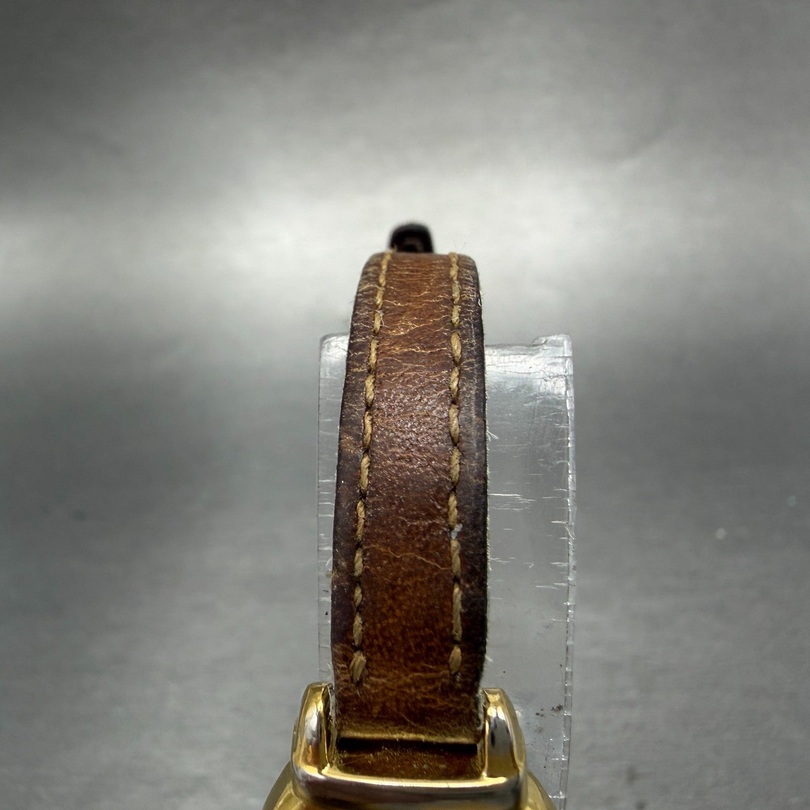 Citizen CQ Watch Women 19mm Champagne Dial Gold Tone Oval 5930-K00845 New BattAB4