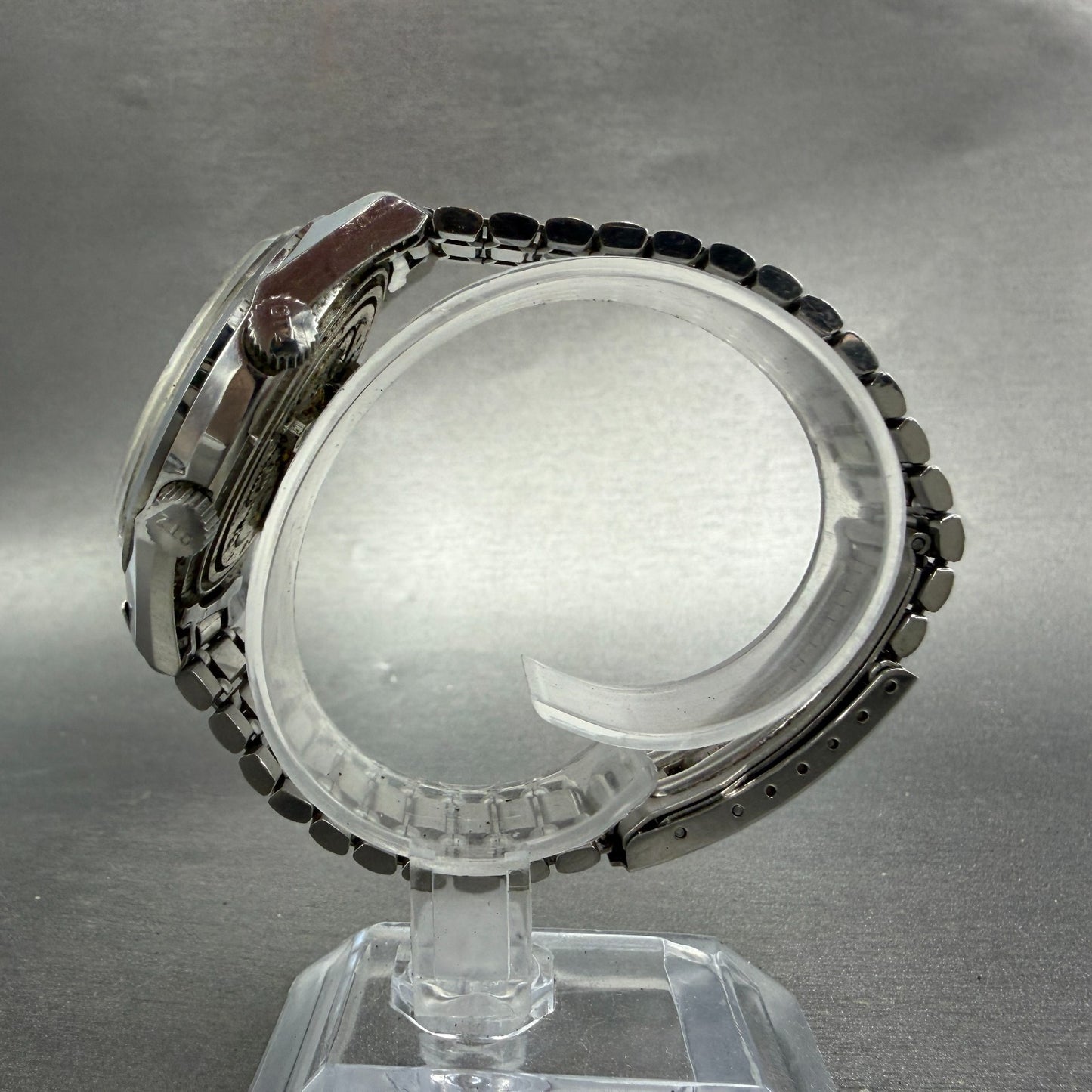 Citizen Alarm Date Watch Men 37mm White Dial Silver Tone Manual Wind 21 J PARTS8