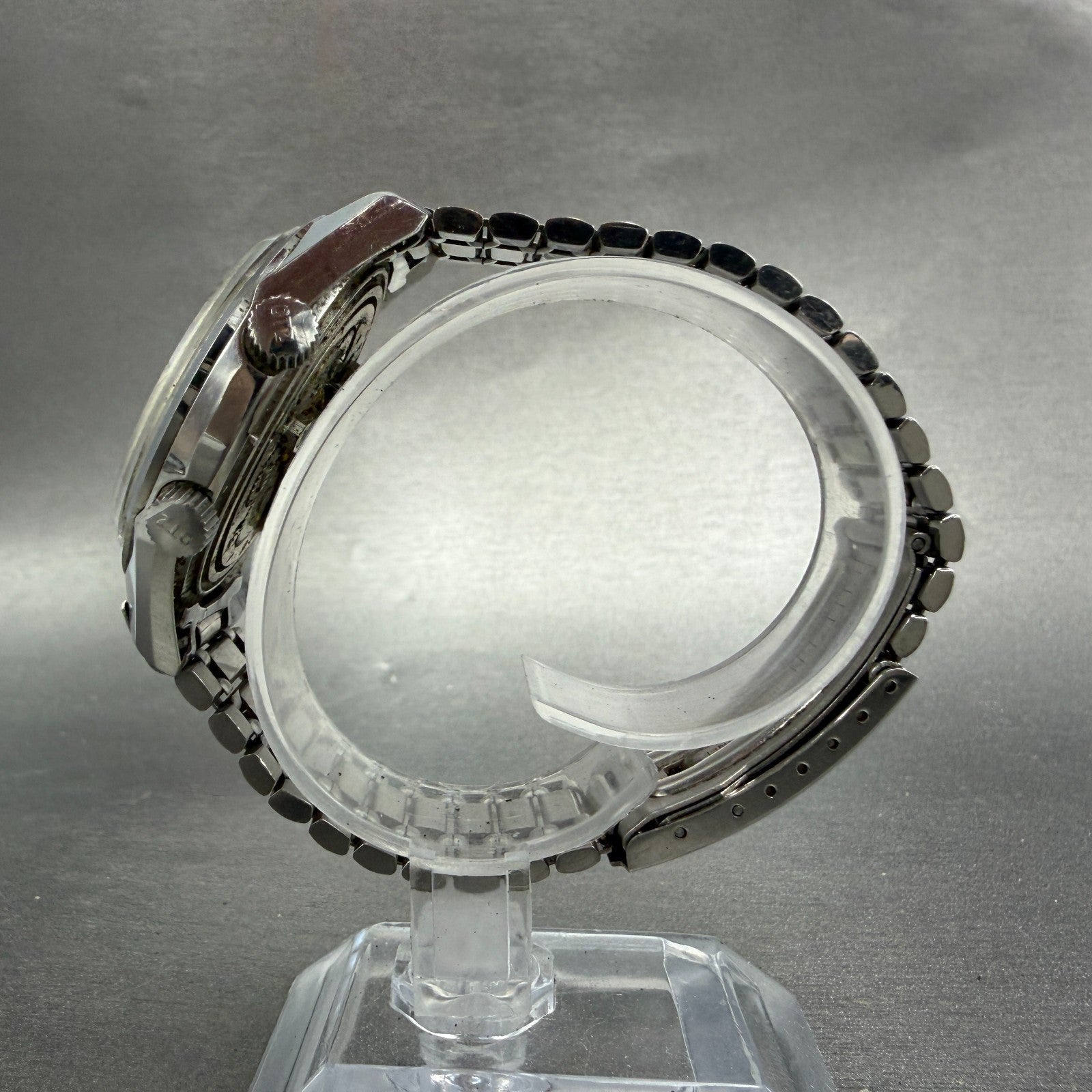 Citizen Alarm Date Watch Men 37mm White Dial Silver Tone Manual Wind 21 J PARTS8