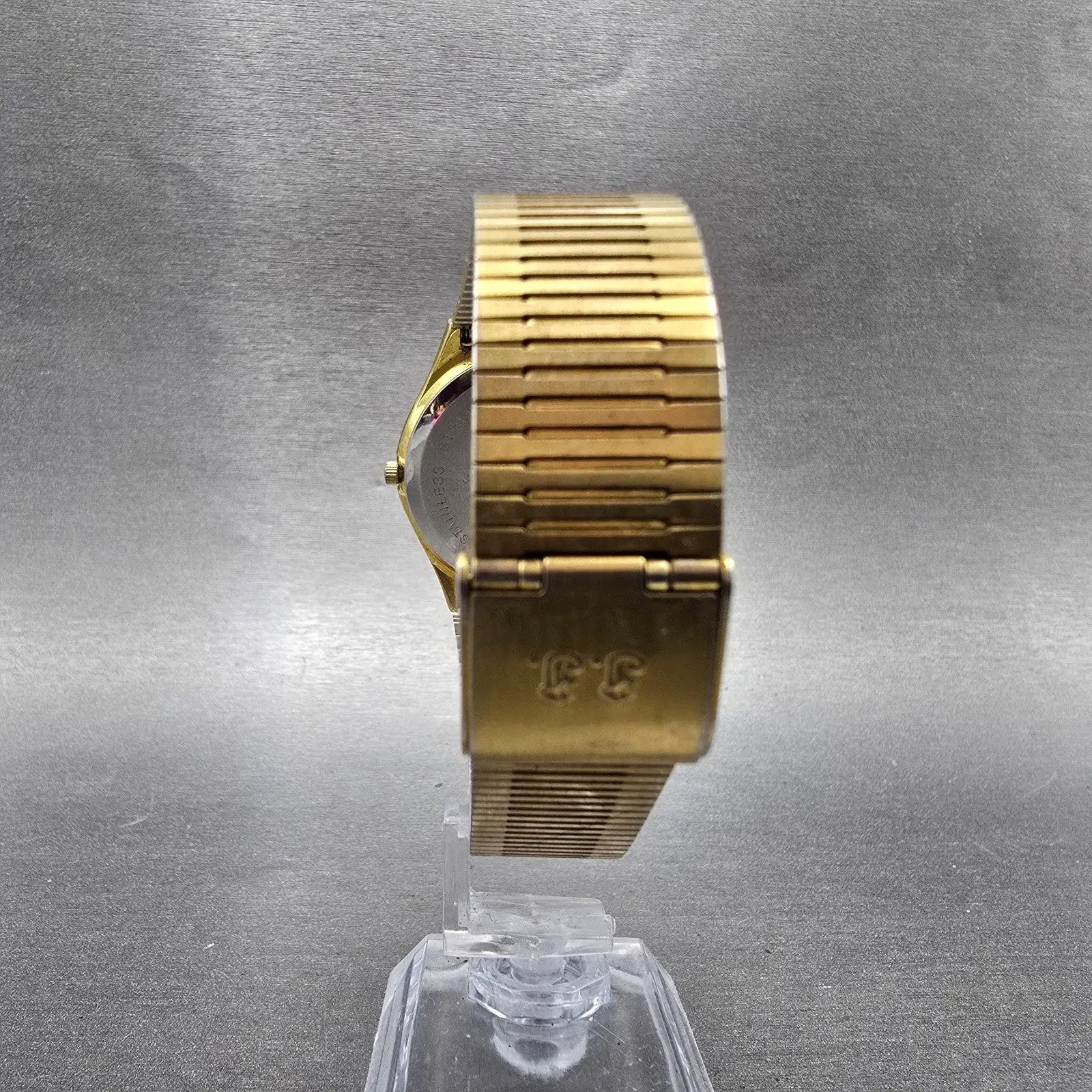 Jules Jurgensen Watch Men 34mm Cream Dial Gold Tone Daydate Round 4505 New Batt7