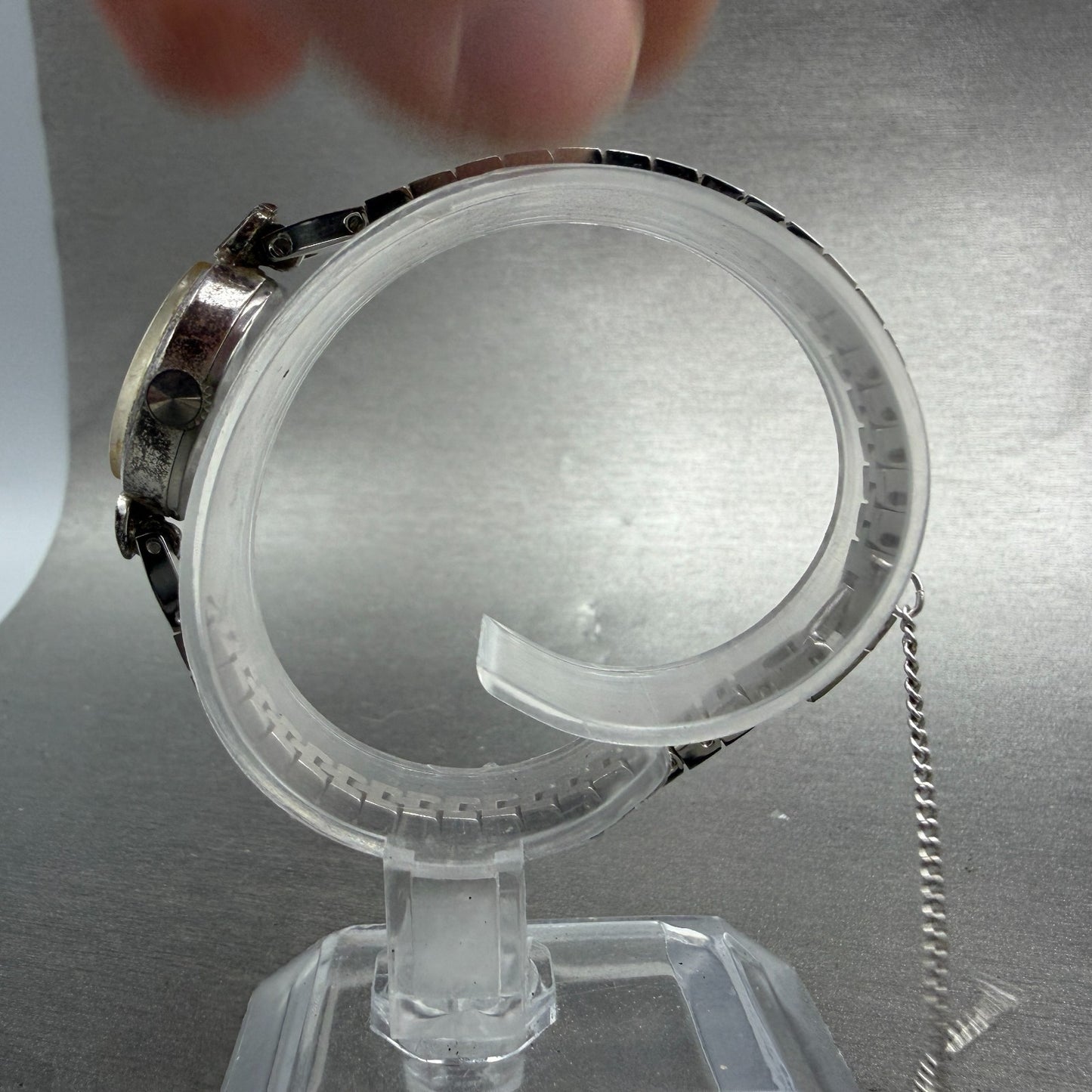 Seiko Watch Women 15mm Silver Dial Silver Tone Oval Manual 11-7430 Runs Vintage6