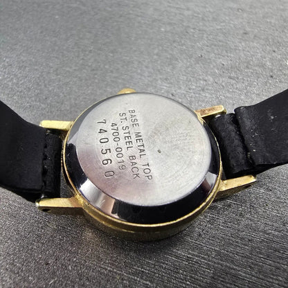 Seiko Watch Women 21mm Brown Dial Gold Tone Round 4700-0019 New Battery Vintage9