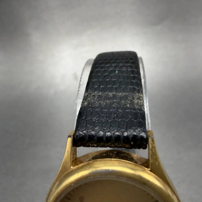 Wittnauer Pegasus Watch Women 24mm Gold Dial Gold Tone Round New Battery4