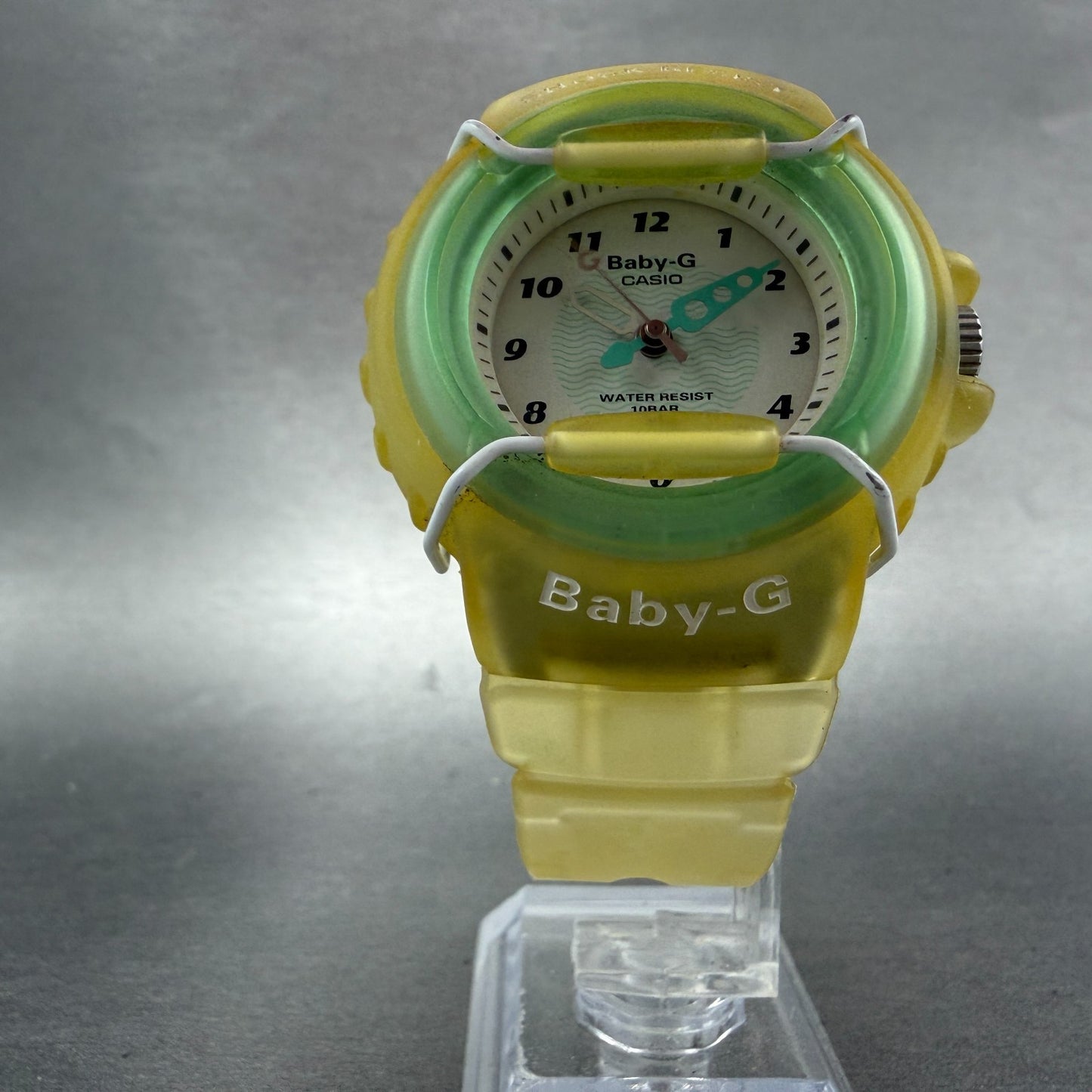 Casio Baby-G BG-11 Watch Women 42mm White Dial Clear Tone Round New Battery NJG5