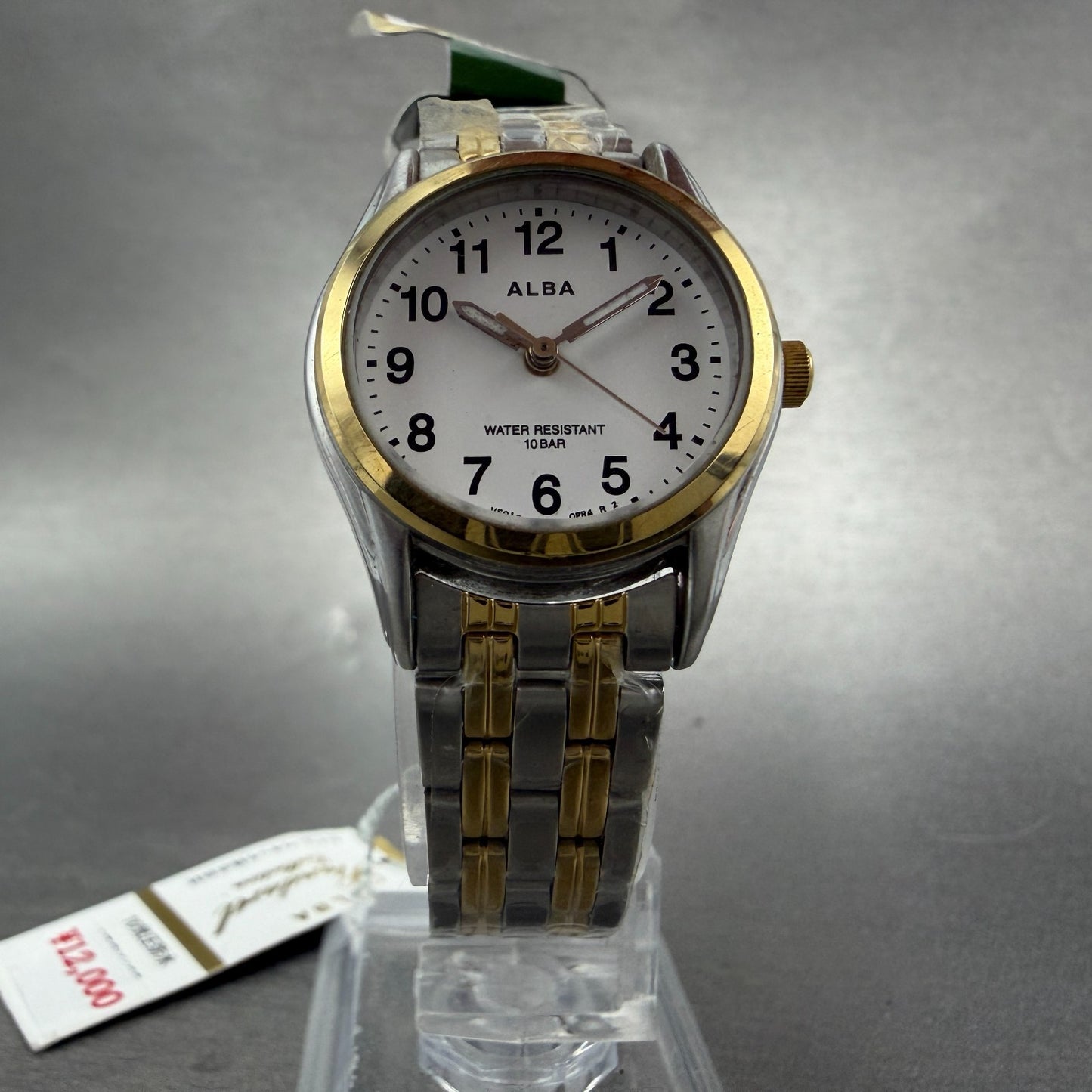 Seiko Alba Watch Women 25mm White Dial Two Tone Round V501-0EP0 New Battery5