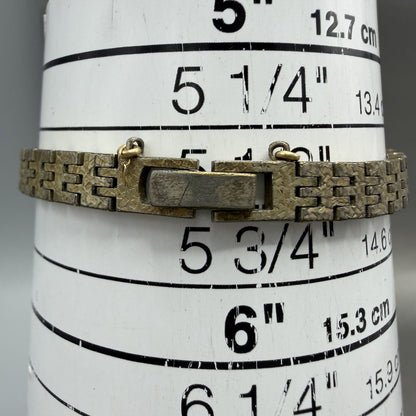 Seiko Watch Women 17mm Gold Dial Gold Tone Oval 1400-7389 New Battery Vintage AN10