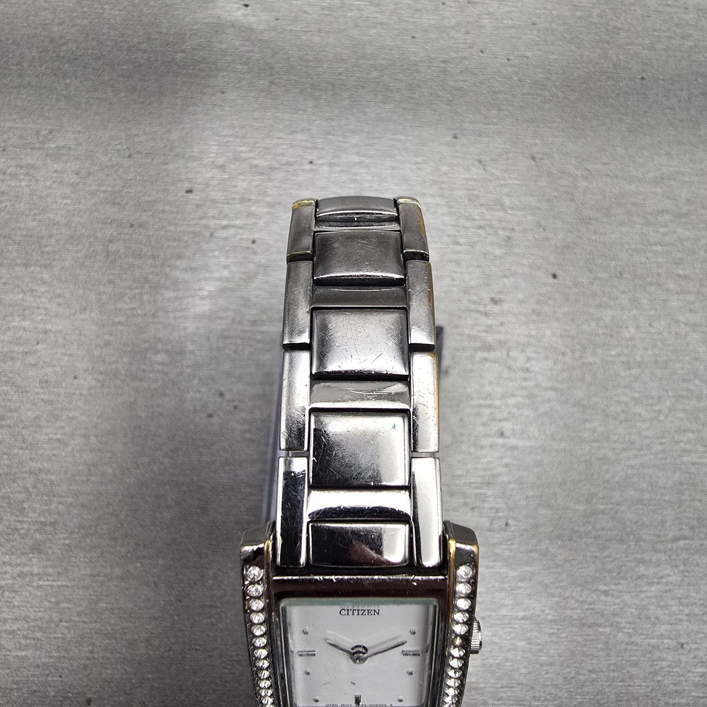 Citizen Watch Women 22mm White Dial Silver Tone Gemmed 1022-S92602 New Battery4