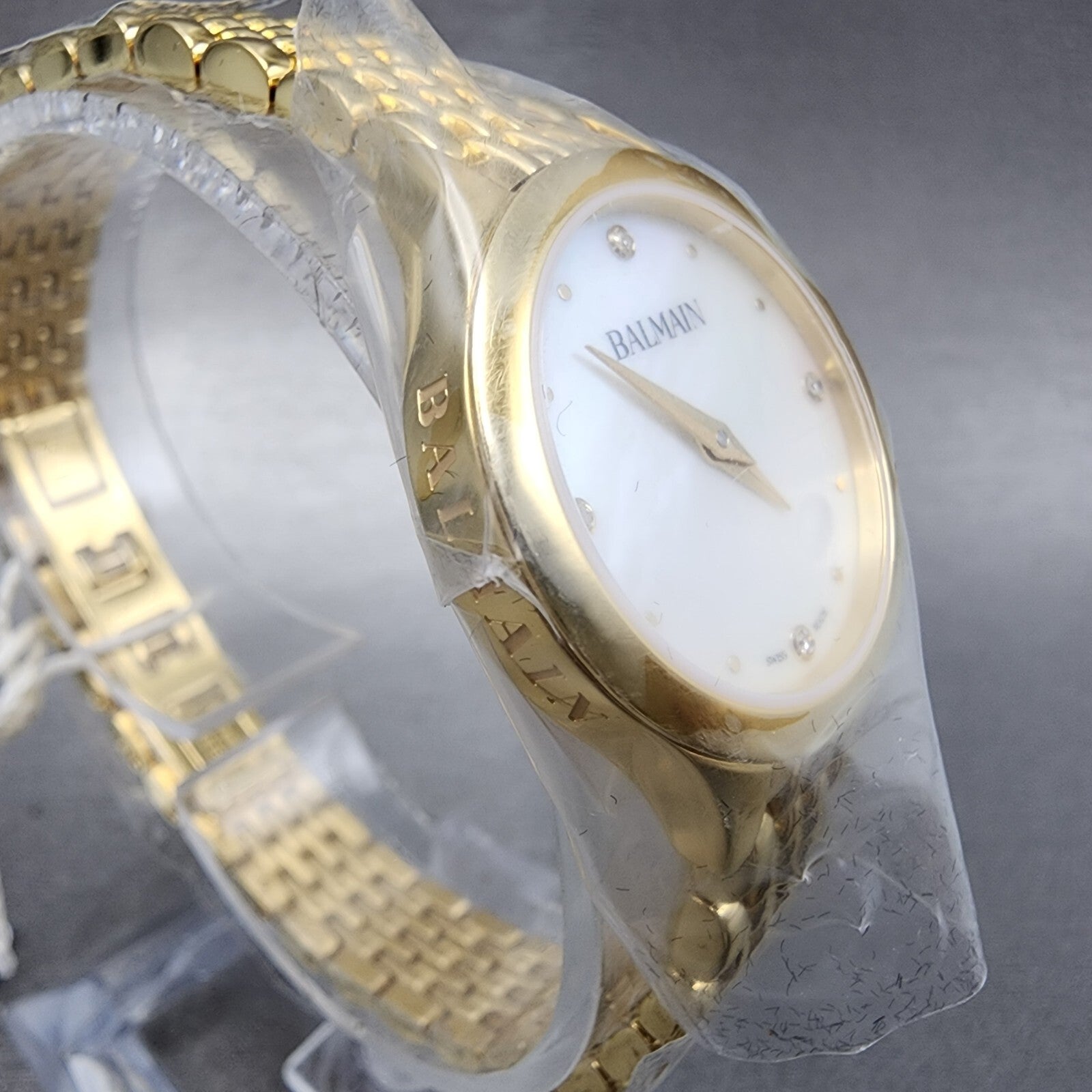 Balmain De Balmain Watch Women 25mm MOP Dial Gold Tone Diamond Markers5
