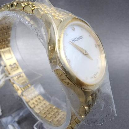 Balmain De Balmain Watch Women 25mm MOP Dial Gold Tone Diamond Markers5