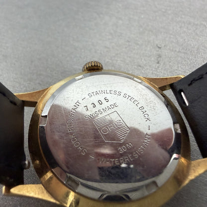 Oris Watch Women 30mm White Dial Gold Tone Round Manual Wind Runs Vintage9