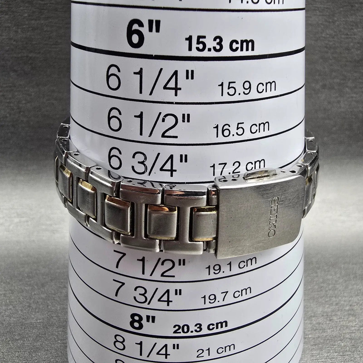 Seiko Premier Watch Women 28mm Silver Dial Two Tone Date Round 7N82-0HP0 New Bat9