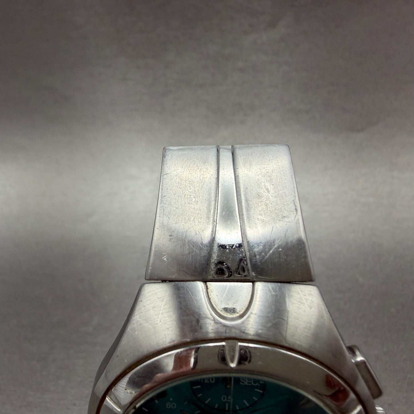 Seiko Wired Chronograph Watch Men 40mm Blue Dial Steel Date 7T92-0TB0 NewBattery4