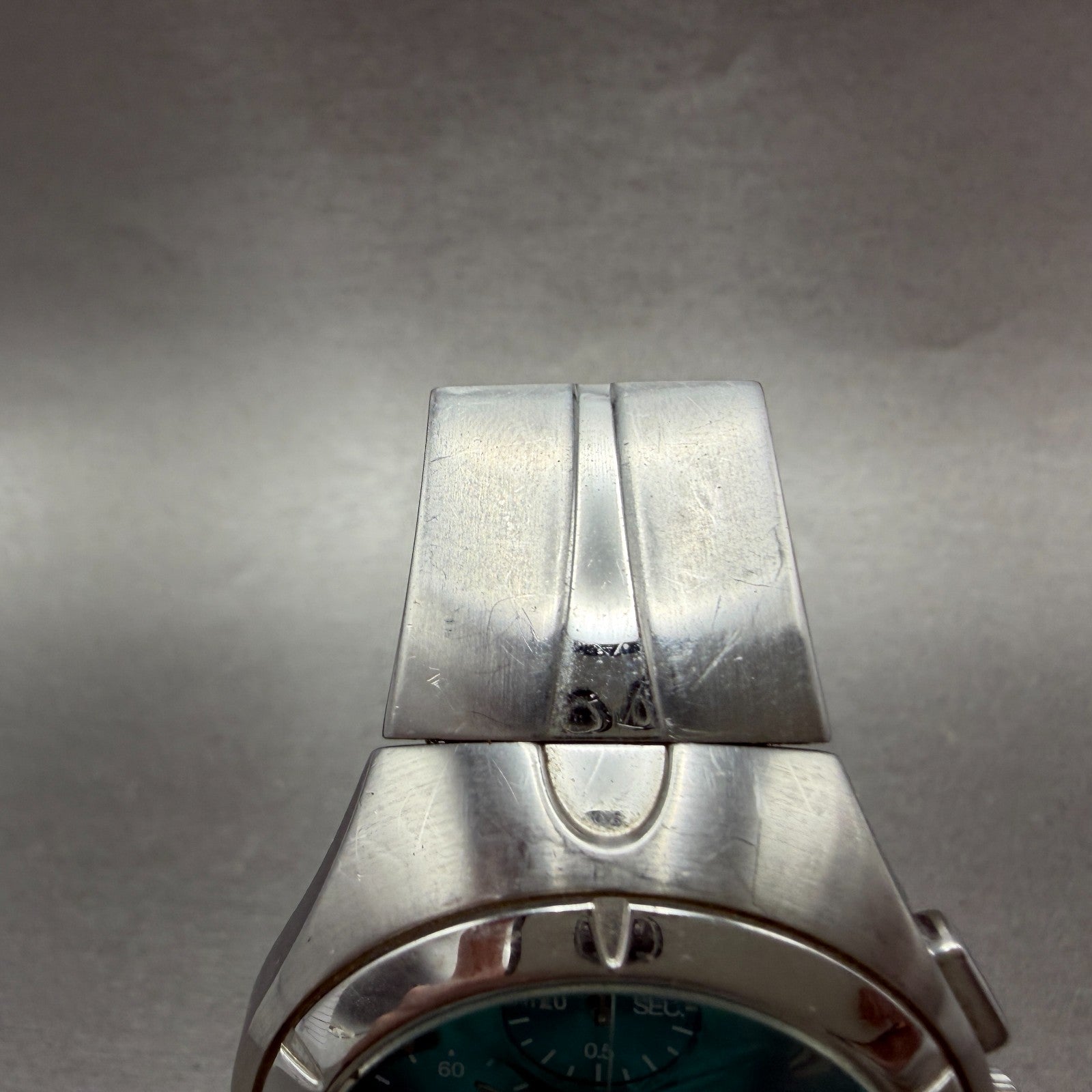 Seiko Wired Chronograph Watch Men 40mm Blue Dial Steel Date 7T92-0TB0 NewBattery4