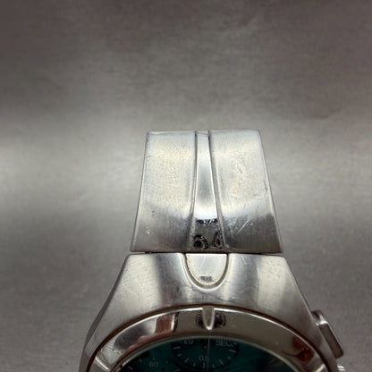 Seiko Wired Chronograph Watch Men 40mm Blue Dial Steel Date 7T92-0TB0 NewBattery4