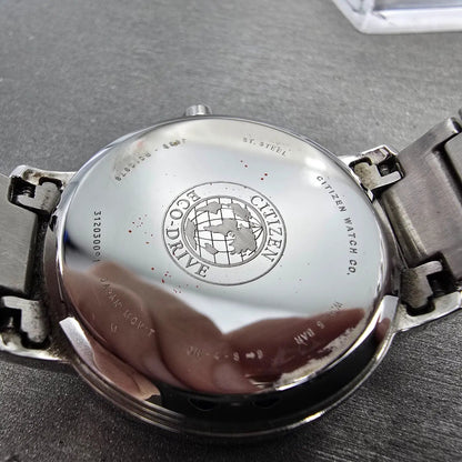 Citizen Eco-Drive Watch Women 36mm Black Dial Silver Tone J830-R010379 Runs9