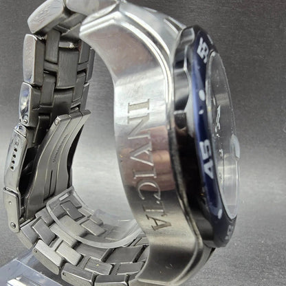 invicta Pro Diver Chronograph Watch Men 48mm Blue Dial Silver Tone 80057 New Bat3