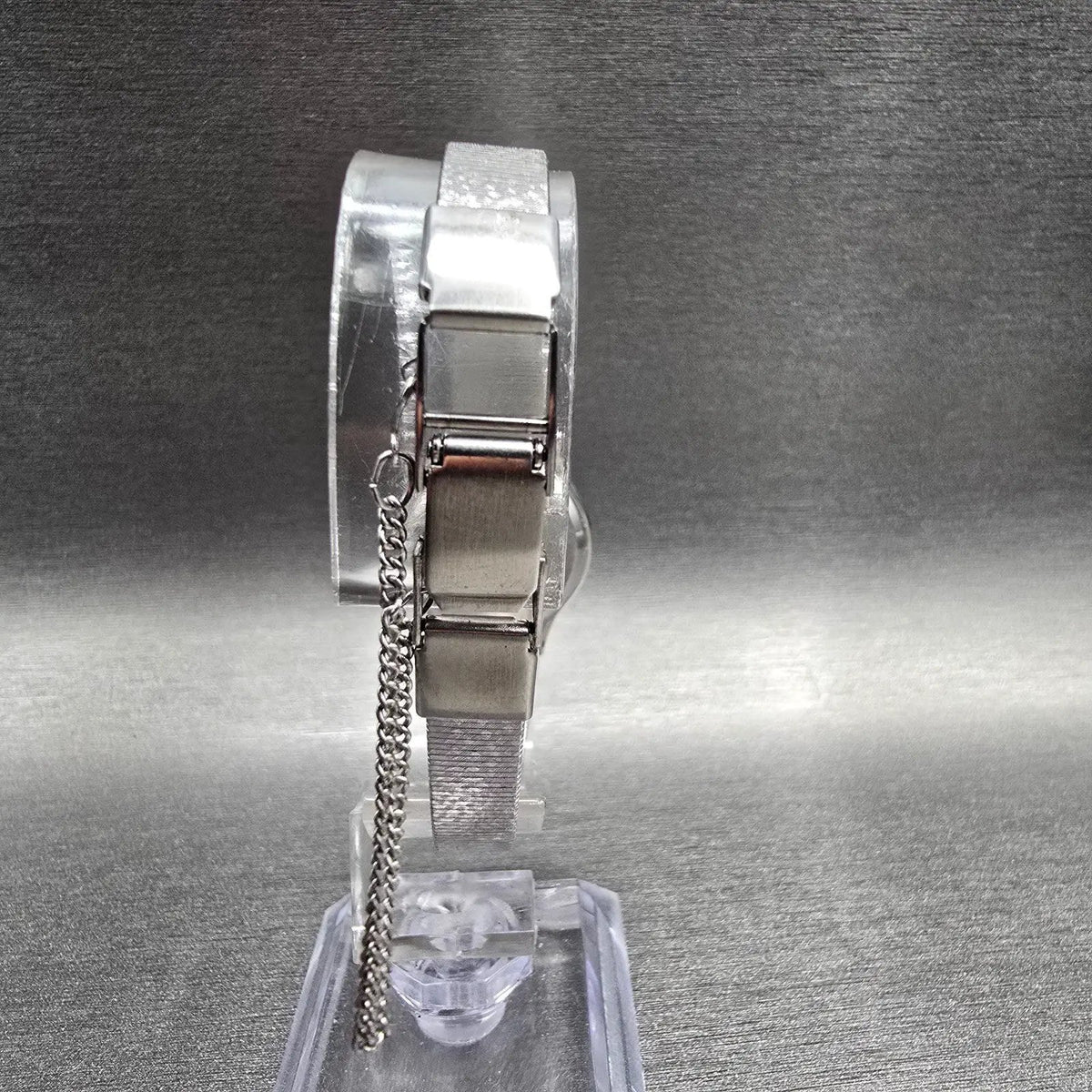 Seiko Watch Women 23mm Silver Dial Silver Tone Round 4301-0010 New Battery7