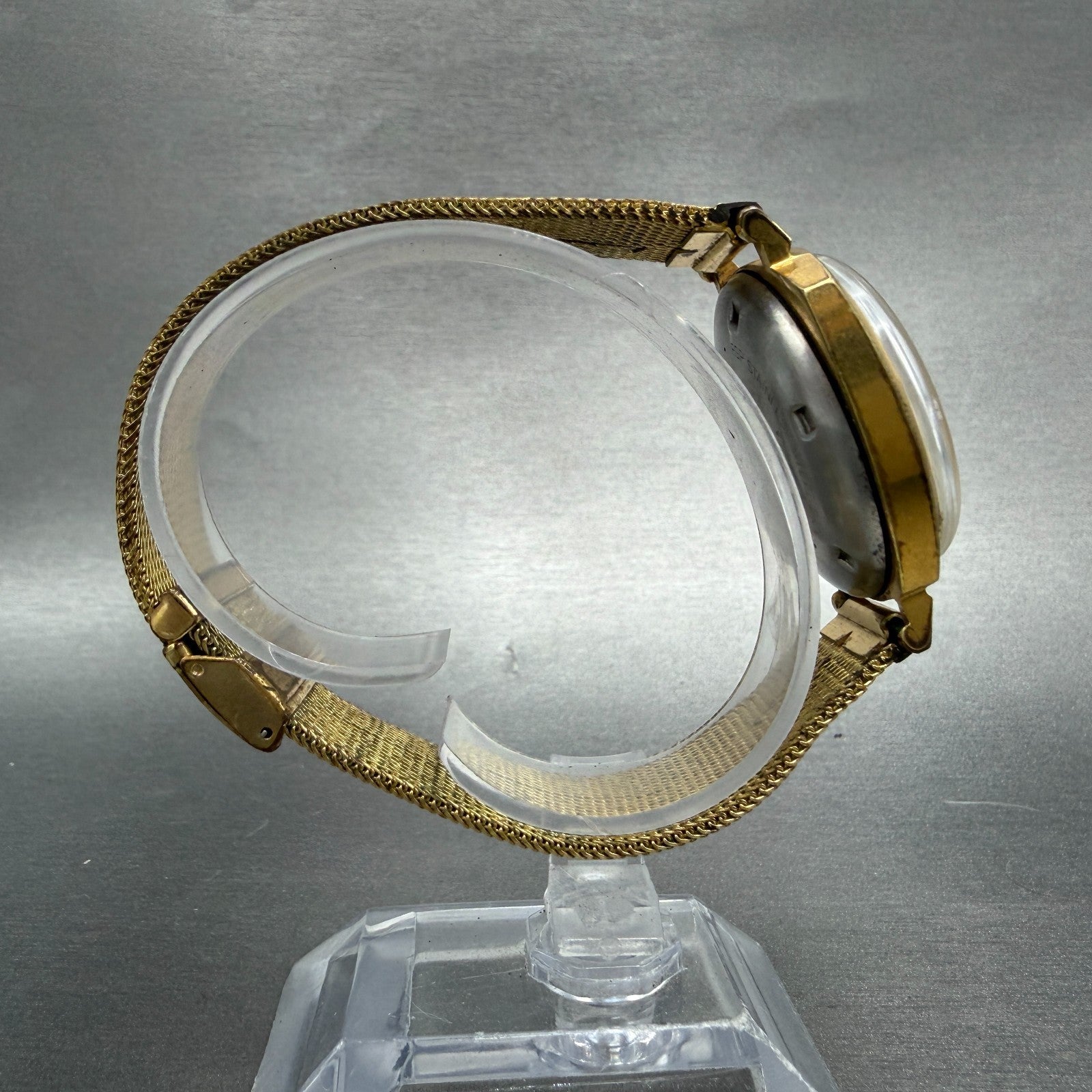 Hamilton Ricoh Electric Watch Men 35mm Champagne Dial Gold Asymmetrical PARTS9