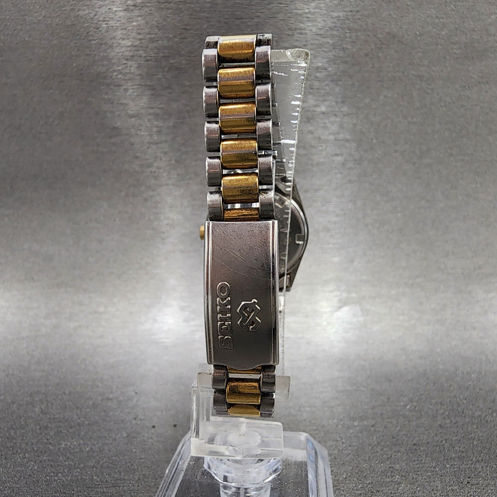 Seiko SQ Watch Women 24mm White Dial Two Tone Daydate 3y030160 New Battery7