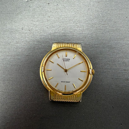 Citizen Watch Unisex 32mm Silver Dial Gold Tone Round 5530-S43722 PARTS VTG0