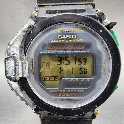 Casio GShock DW6200 Watch Men 44mm Digital Black Tone Alarm Chrono New Battery1