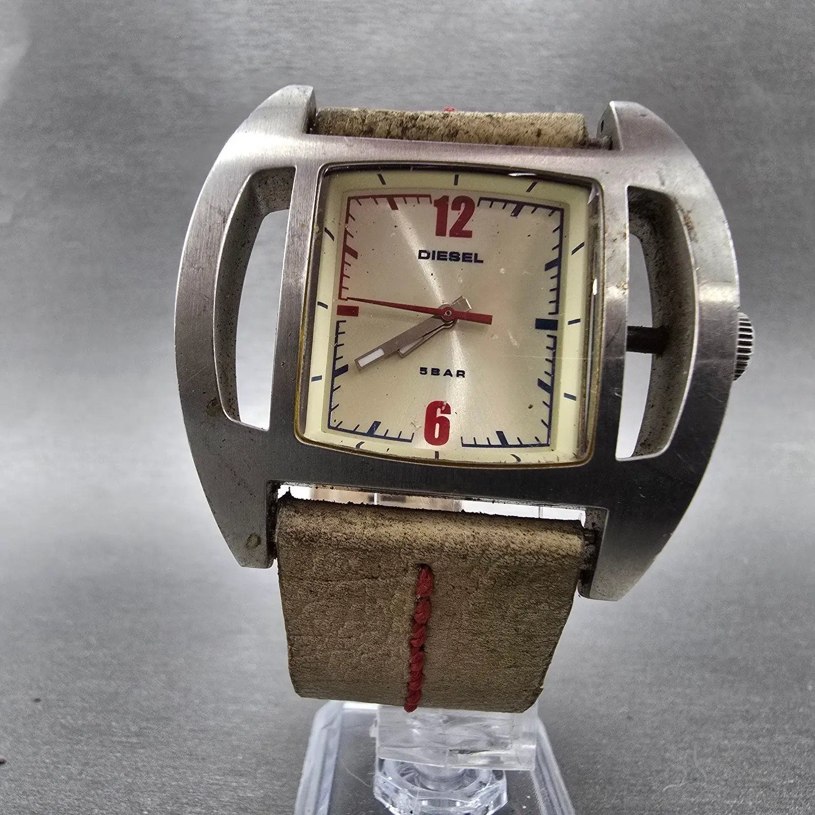 Diesel Watch Men 44mm Cream Dial Steel Rectangle DZ-2109 PARTS6