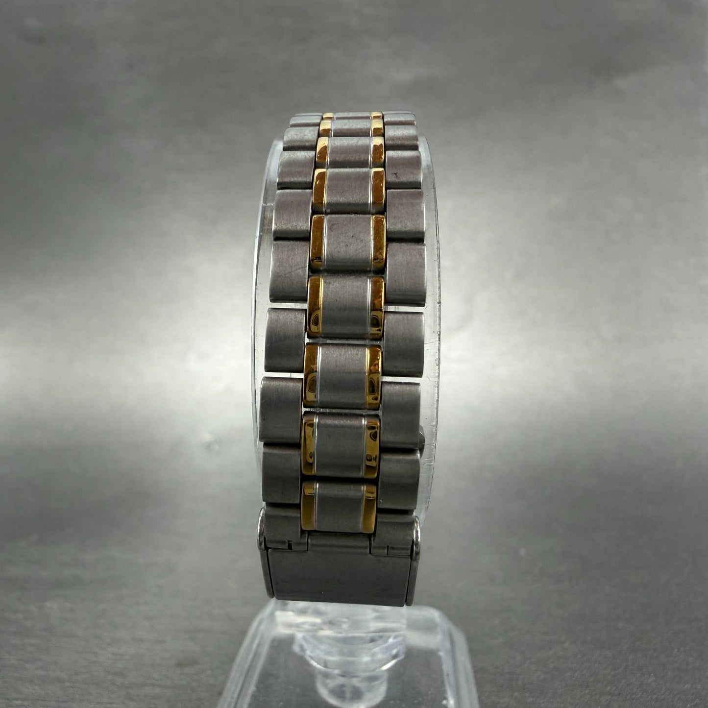 Seiko Tank Watch 22mm Women Champagne Dial Two Tone 4J41-5030 New Battery7