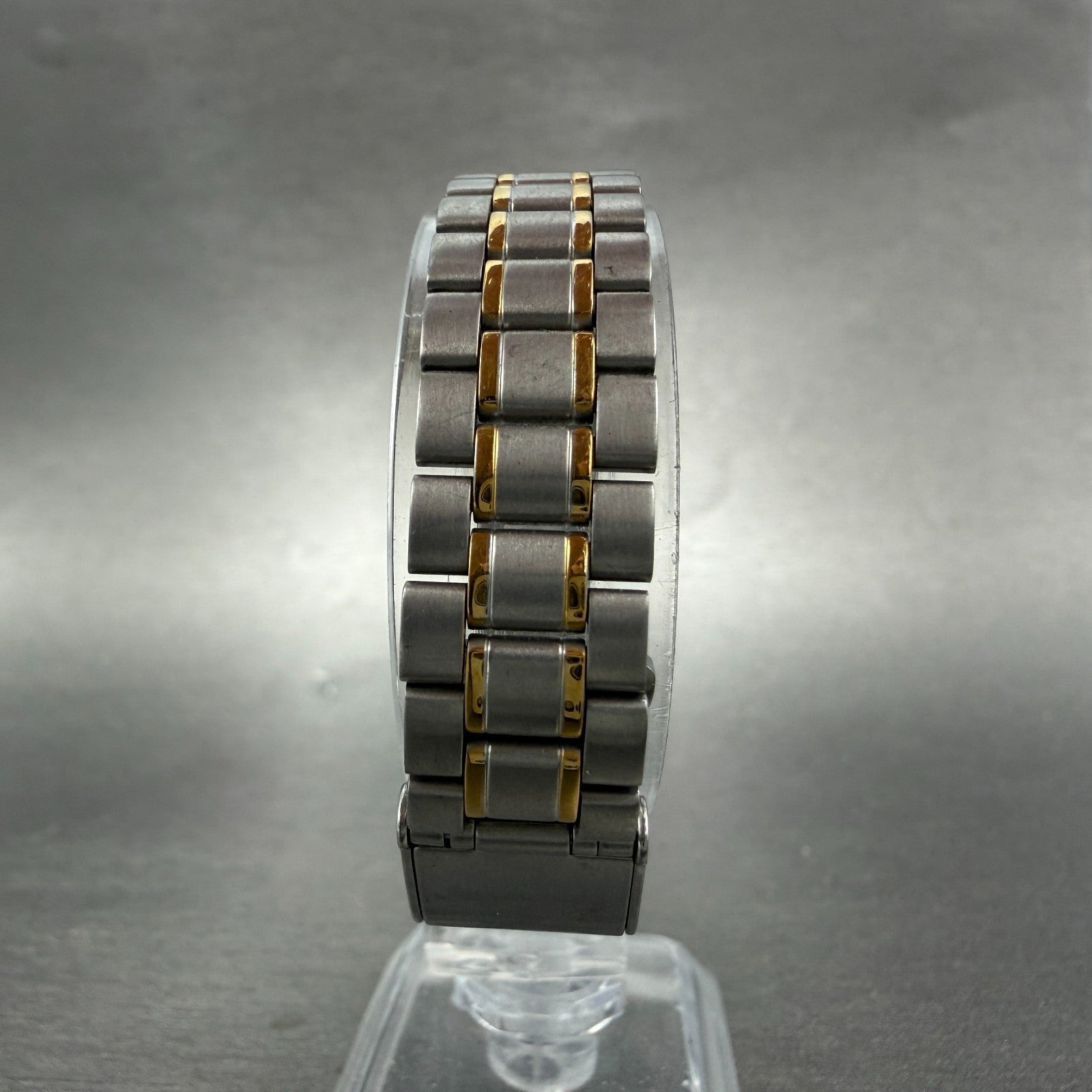 Seiko Tank Watch 22mm Women Champagne Dial Two Tone 4J41-5030 New Battery7