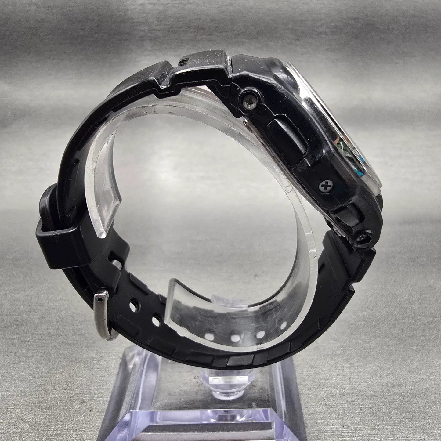 Casio Baby-G BGA-101 Watch Women 39mm Black Silver Chrono Alarm New Battery8