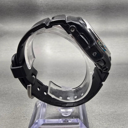 Casio Baby-G BGA-101 Watch Women 39mm Black Silver Chrono Alarm New Battery8