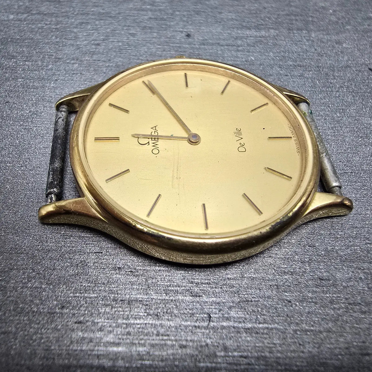 Omega De Ville Watch Men 32mm Gold Dial Gold Tone 195.0039 PARTS  Vintage4