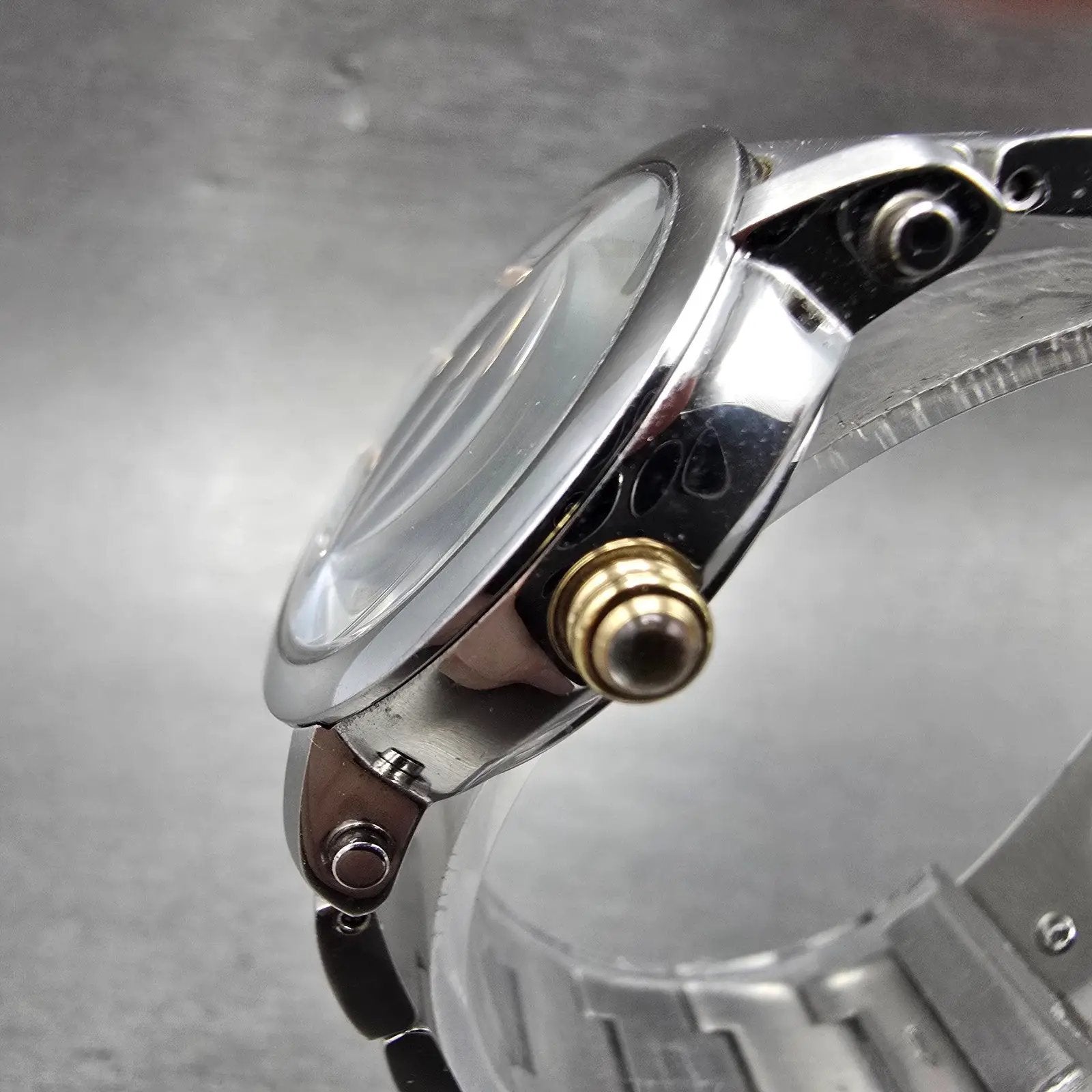 Citizen INED Watch Women 29mm MOP Dial Two Tone Daydate Round Solar Runs2