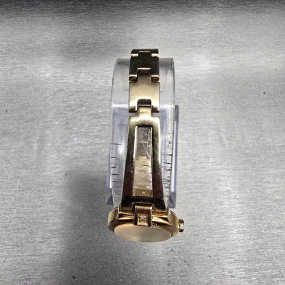 Seiko Watch Women 20mm MOP Dial Gold Tone Round 1N00-0GN0 New Battery VTG JP534