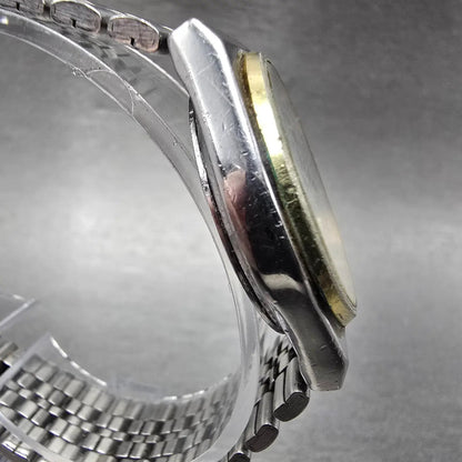 Seiko SQ Watch Men 31mm White Dial Two Tone Daydate Round 8C23-6020 PARTS4