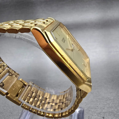 Citizen Watch Men 27mm Champagne Dial Gold Tone Daydate 1000-S63863 New Battery3