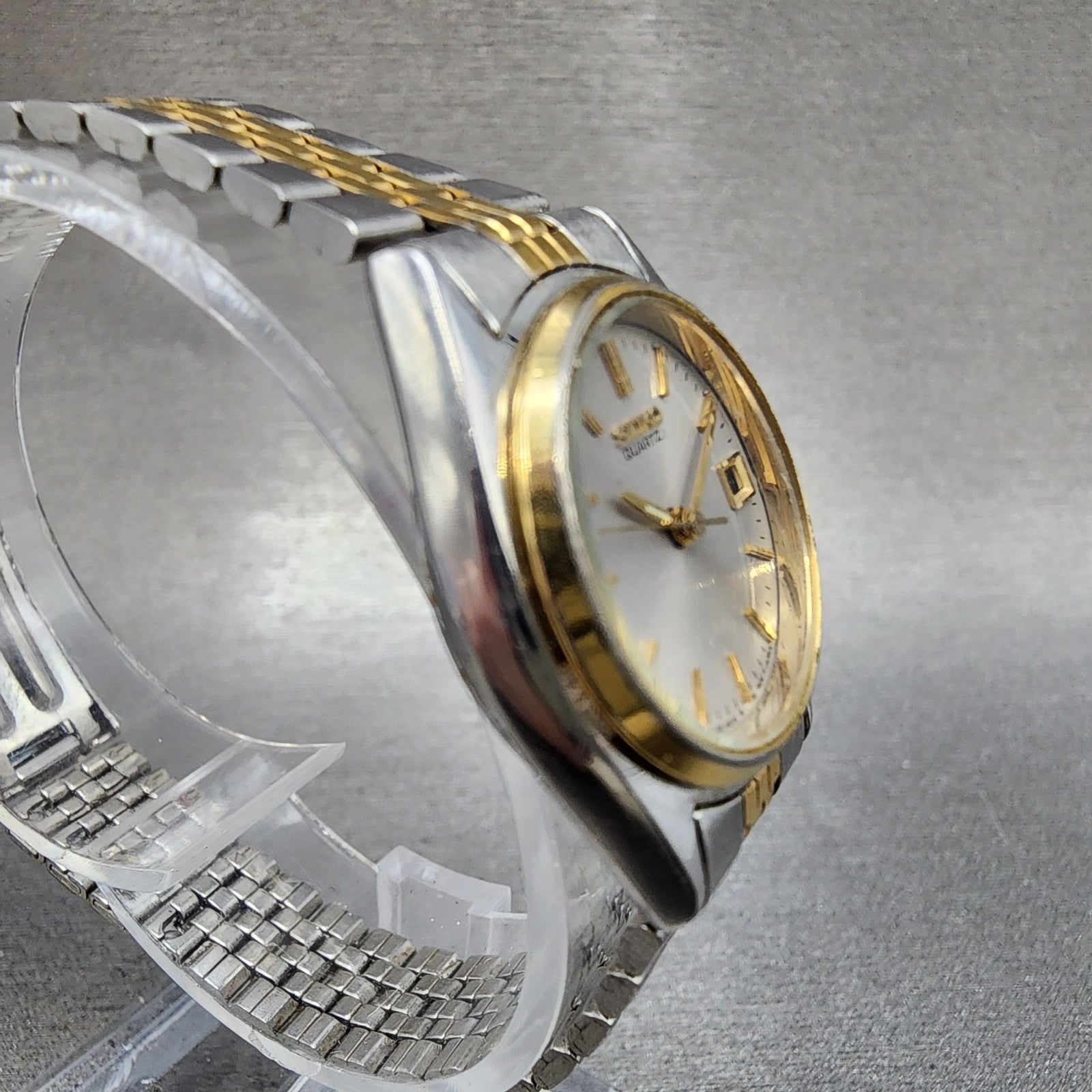 Seiko Watch Women 24mm Silver Dial Two Tone Daydate Round 3Y030010 New batt3