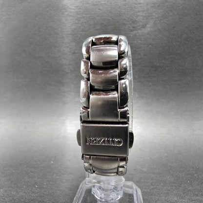 Citizen Eco-Drive Watch Women 26mm Pink Dial Silver Tone Date E011-S039941 RunsT7