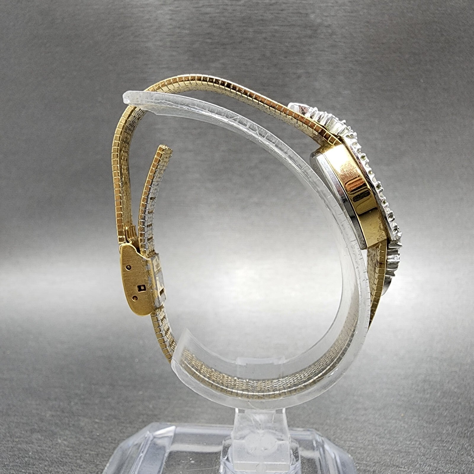 Lucien Piccard Dufonte Watch Women 16mm Champagne Dial Gold Tone Sapphire Bezel9