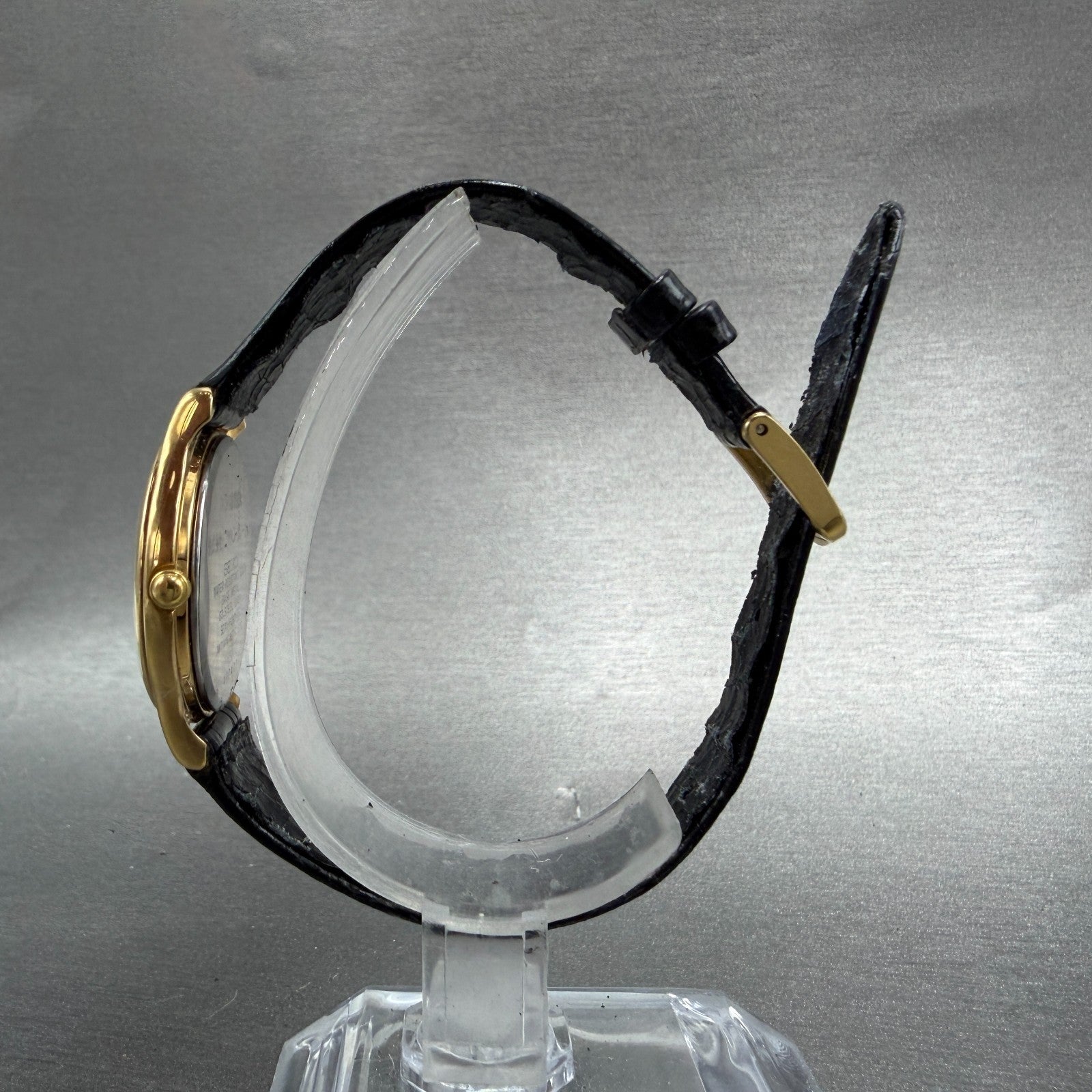 Seiko Spirit Watch Women 26mm Champagne Dial Gold Tone Round 5E31-6C80 New Batt6