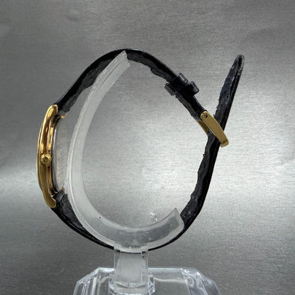 Seiko Spirit Watch Women 26mm Champagne Dial Gold Tone Round 5E31-6C80 New Batt6