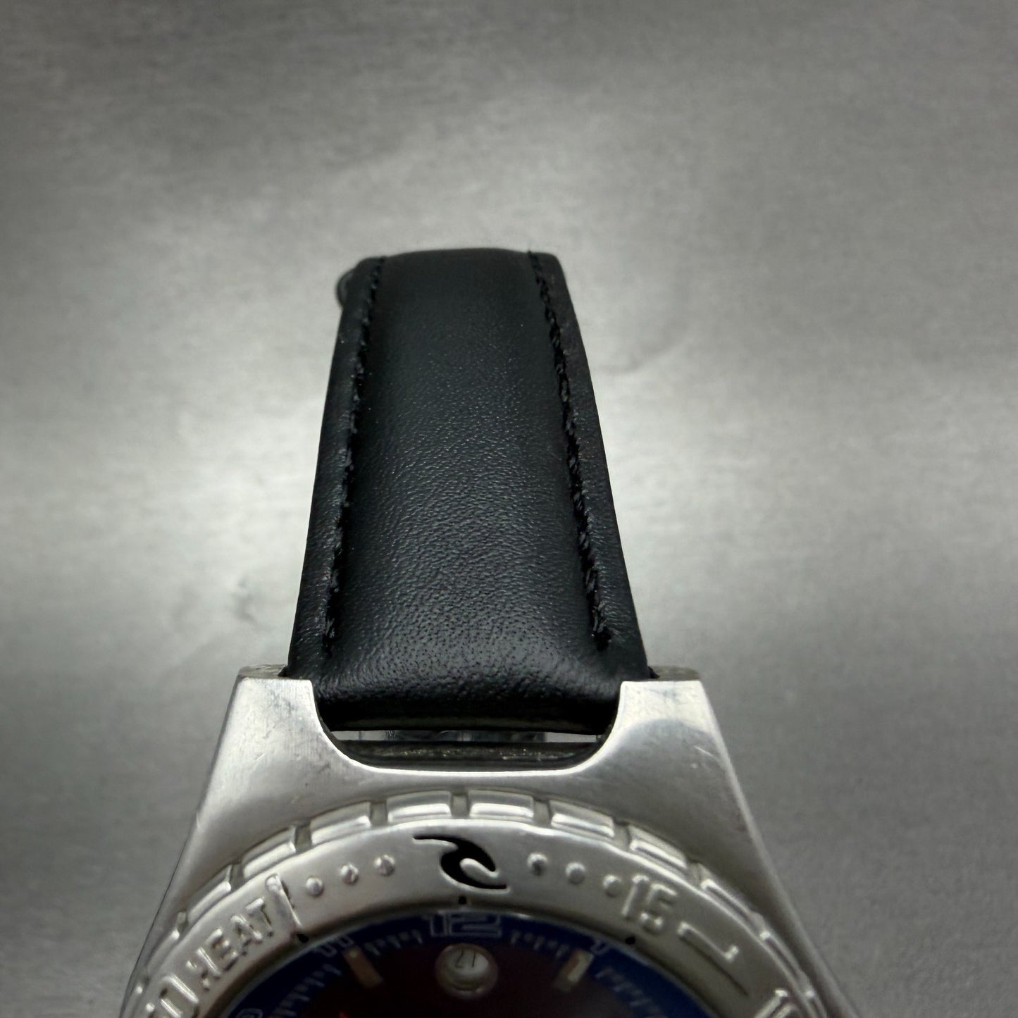 Ripcurl ATS Tide Dive Watch Men 41mm Blue Dial Silver Tone Date Round New batt4