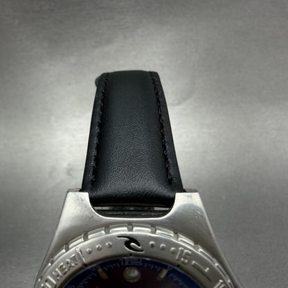 Ripcurl ATS Tide Dive Watch Men 41mm Blue Dial Silver Tone Date Round New batt4