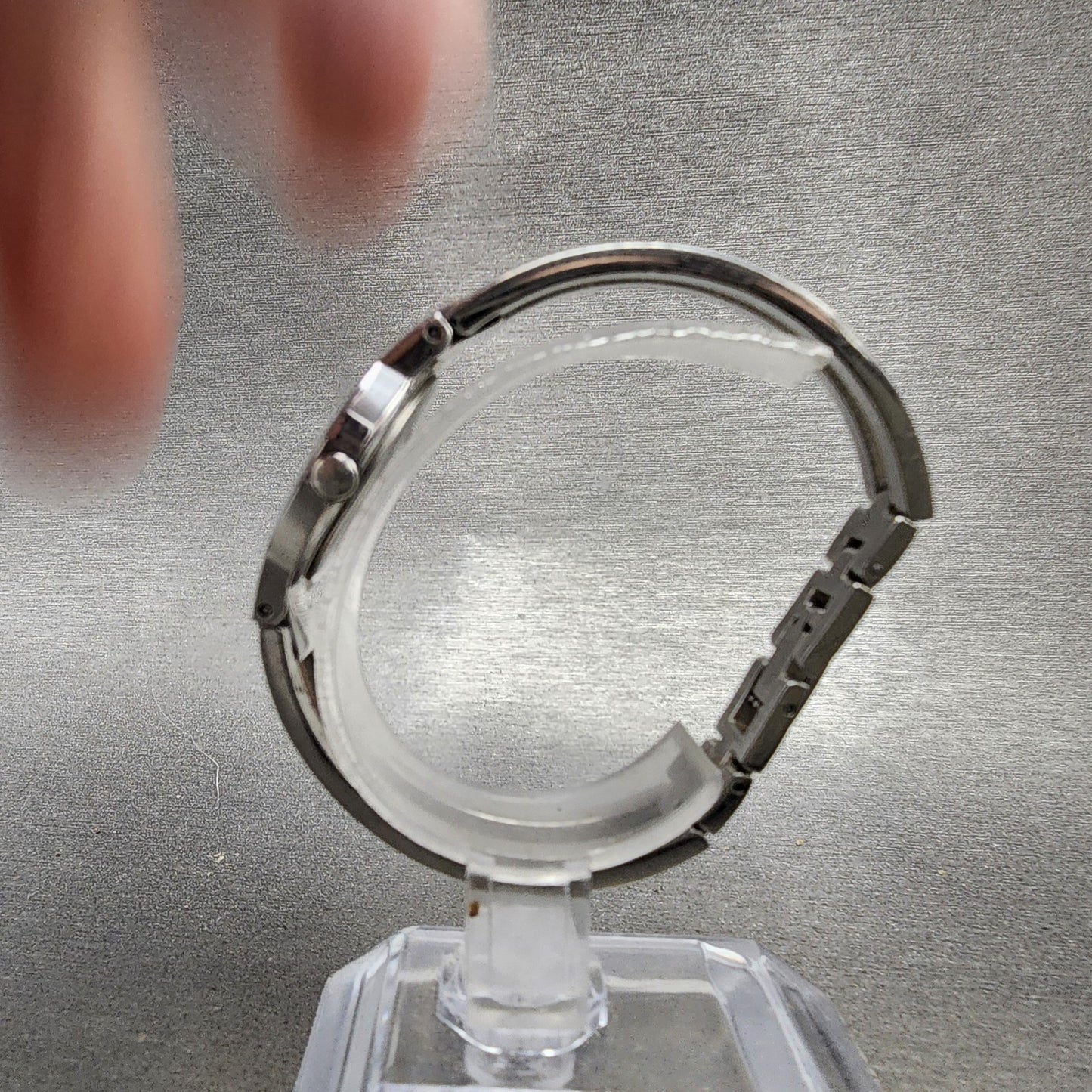 Movado Amorosa Watch Women 24m Black Dial Silver Tone Round 84 E4 1842 New BatNJ6