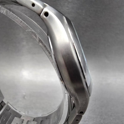Citizen Eco-Drive Watch Men 36mm Black Dial Titanium Daydate E100-K18434 Runs JP3