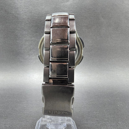 Casio Illuminoator AQ-180W Watch Men 41mm Blue Dial Silver Alarm Daydate New Bat7