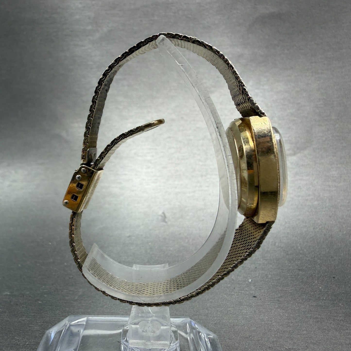 Bulova Accutron Watch Women 23mm Brown Dial Gold Tone Date New Battery Vintage8