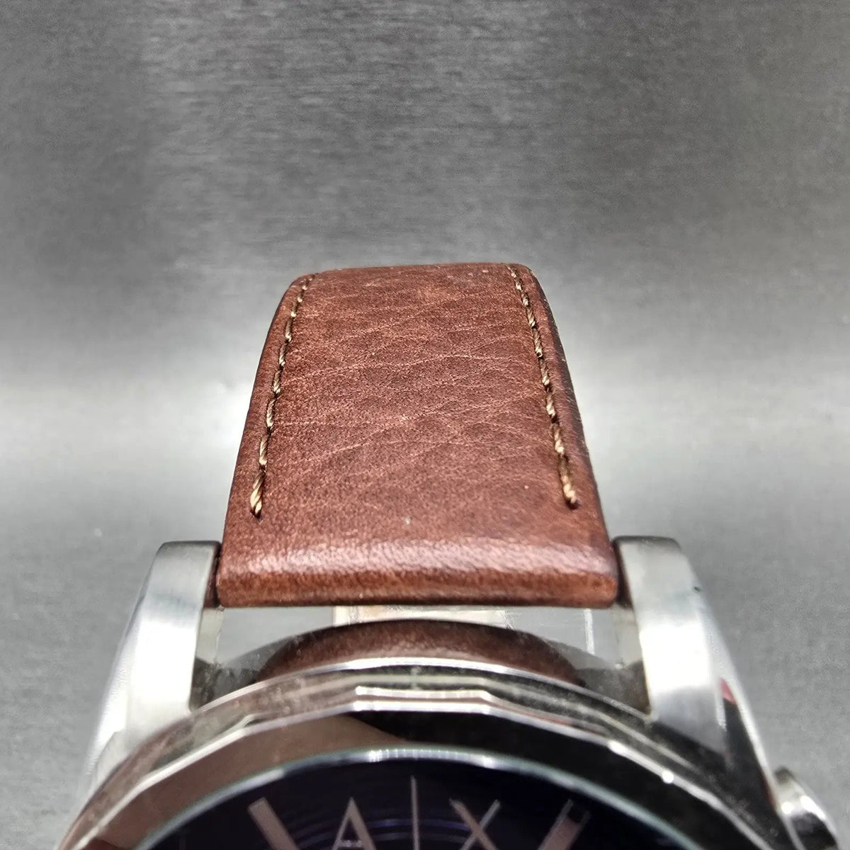 Armani Exchange Chronograph Watch Men 44mm Blue Dial Silver Date New Battery4