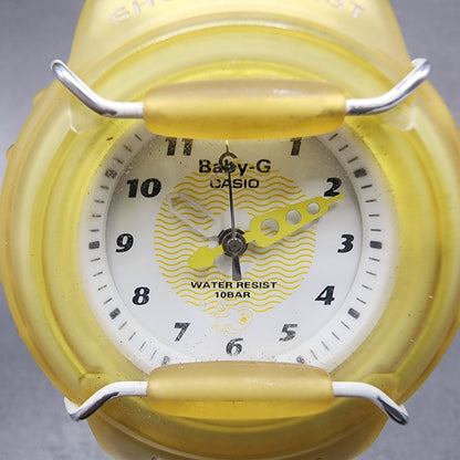 Casio BabyG BG11 Watch Women 42mm White Dial Clear Tone Round New Battery1