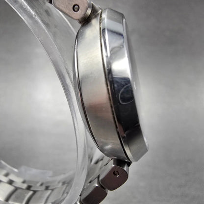 Movado Automatic Watch Women 27mm Black Dial Silver Tone Round 0606919 Runs3